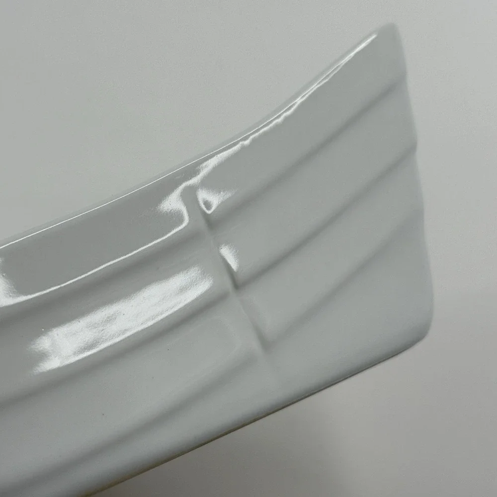 Deltis Made in Portugal White Boat Shape Stoneware Bowl